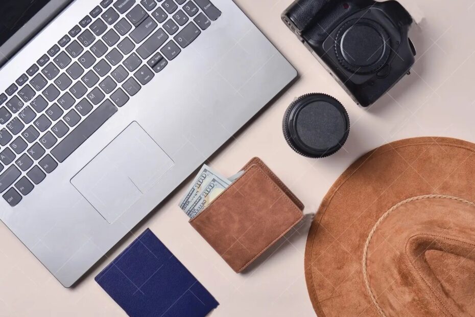 Ordinateur portable journaliste